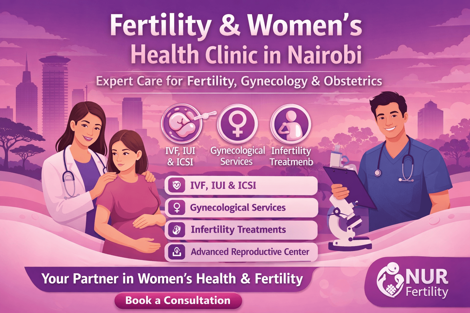 Fertility & Women’s Health Clinic in Nairobi – NUR Fertility